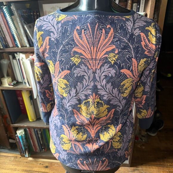 Sundance purple floral waffle L whimsical long sleeve shirt - Picture 3 of 4